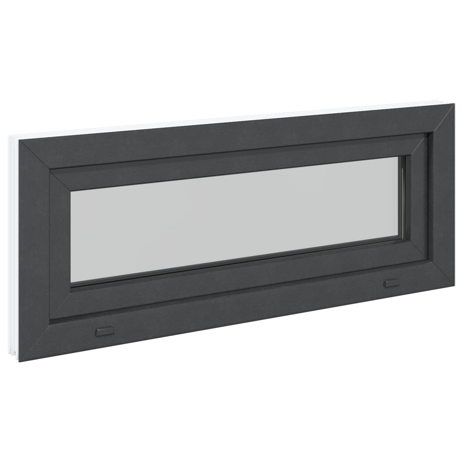 Prozor za podrum RISOR 100 x 40 cm PVC i staklo Antracit