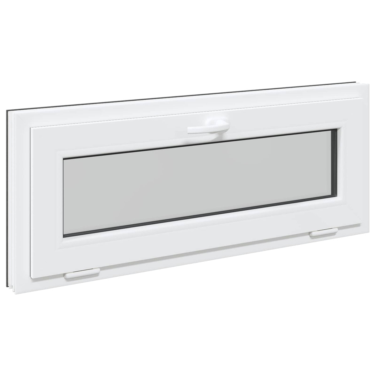 Prozor za podrum RISOR 110 x 40 cm PVC i staklo Antracit
