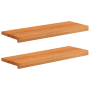 Step treads 2 kom. 80 x 25 x 2 cm Svijetlosmeđa