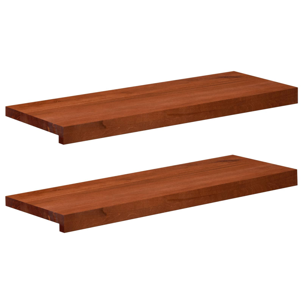 Step treads 2 kom. 70 x 25 x 2 cm Smeđa Čvrsto drvo bukve