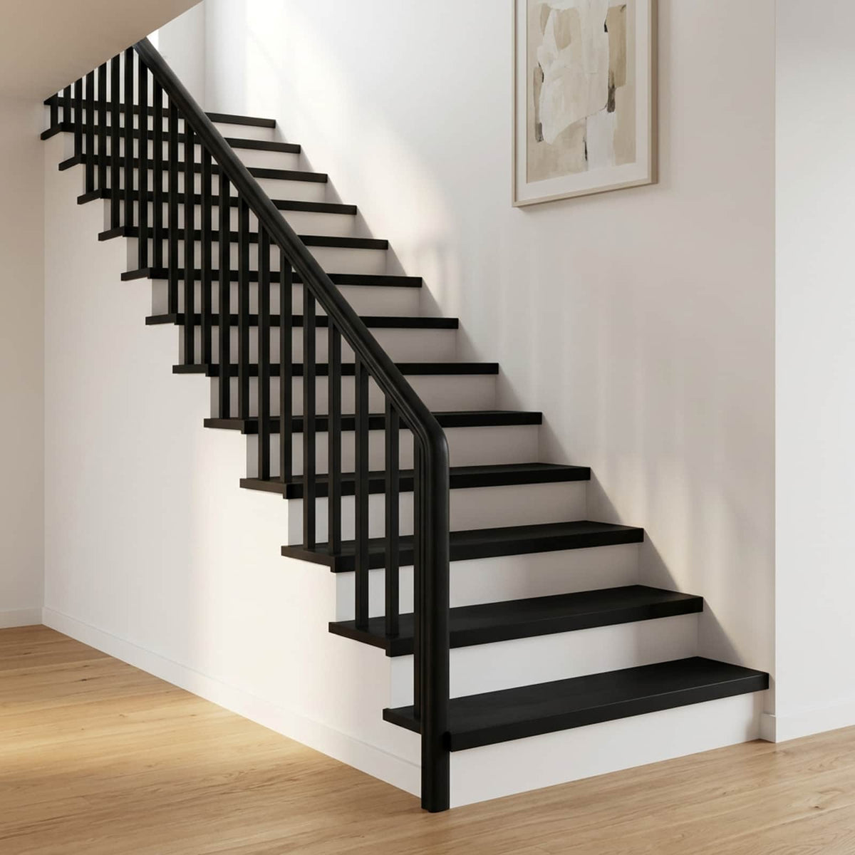 Step treads 12 kom. 90 x 25 x 2 cm Crna Čvrsto drvo bukve