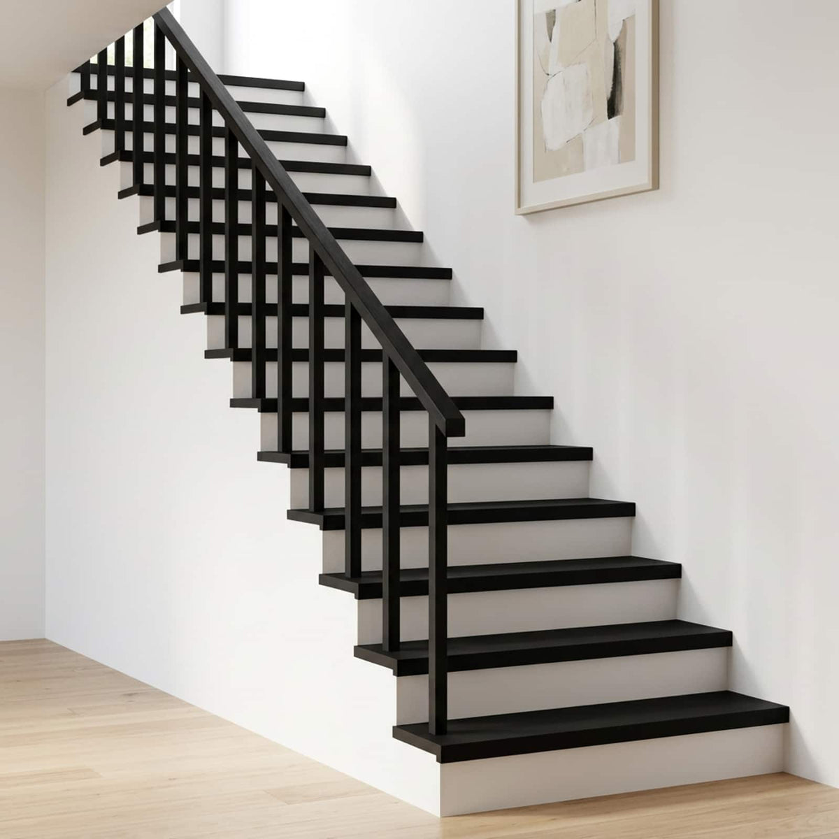 Step treads 8 kom. 70 x 30 x 2 cm Crna Čvrsto drvo bukve
