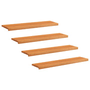 Step treads 4 kom. 120 x 25 x 2 cm Svijetlosmeđa