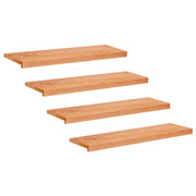 Step treads 4 kom. 100 x 25 x 2 cm Lak Čvrsto drvo bukve