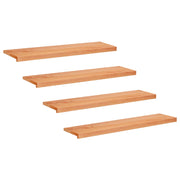Step treads 4 kom. 120 x 30 x 2 cm Lak Čvrsto drvo bukve