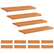 Step treads 12 kom. 90 x 25 x 2 cm Svijetlosmeđa