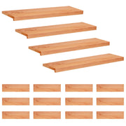 Step treads 16 kom. 90 x 25 x 2 cm Lak Čvrsto drvo bukve
