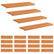 Step treads 20 kom. 100 x 25 x 2 cm Svijetlosmeđa