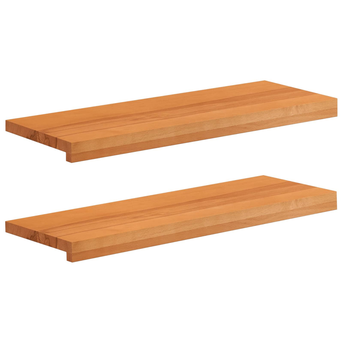 Prozorske klupice 2 kom. Svijetlosmeđa 70 x 25 x 2 cm