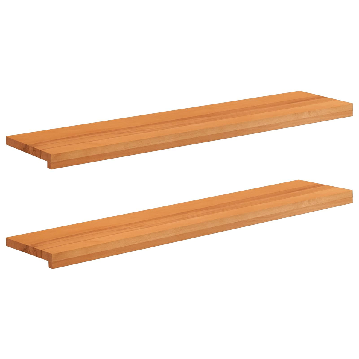Prozorske klupice 2 kom. Svijetlosmeđa 110 x 30 x 2 cm