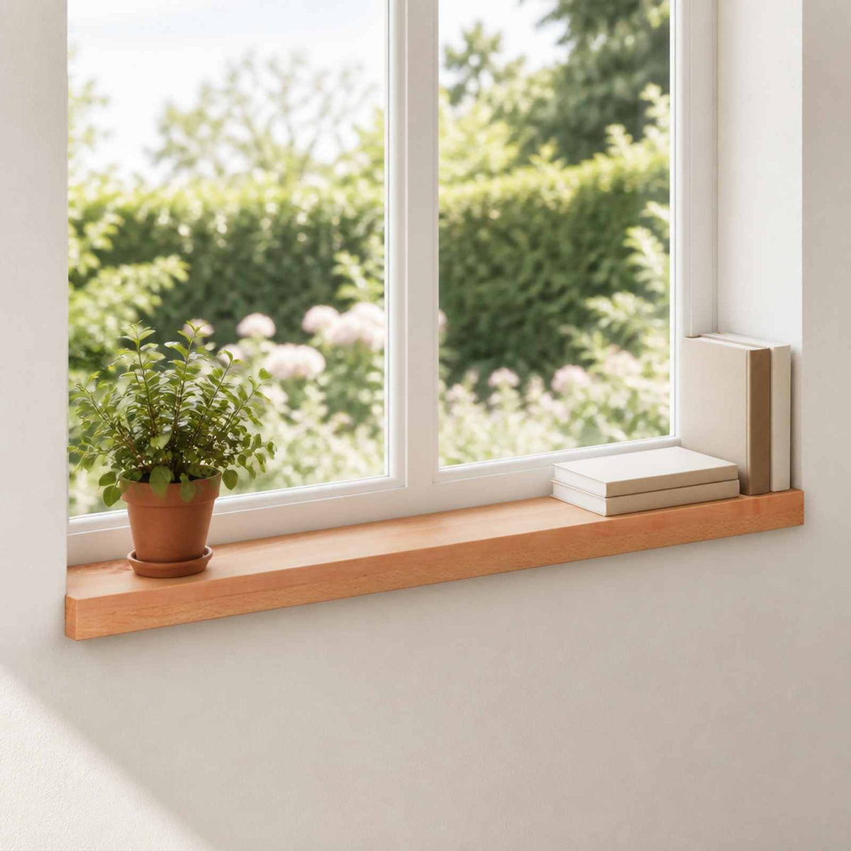 Prozorske klupice 2 kom. Lak 70 x 15 x 2 cm Čvrsto drvo bukve