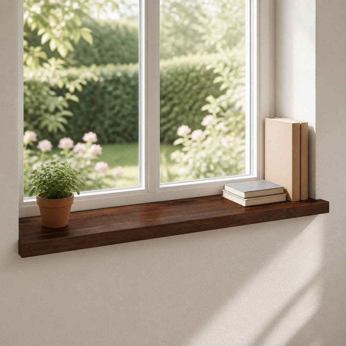 Prozorske klupice 2 kom. Tamno smeđa 100 x 40 x 2 cm