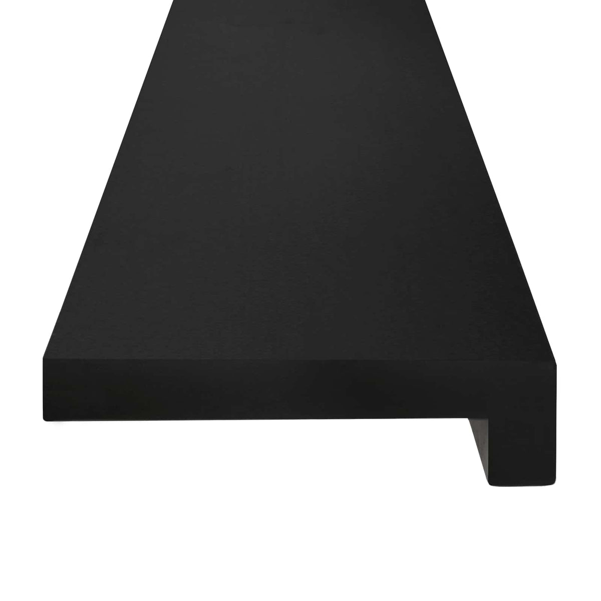 Prozorske klupice 2 kom. Crna 80x 40 x 2 cm Čvrsto drvo bukve