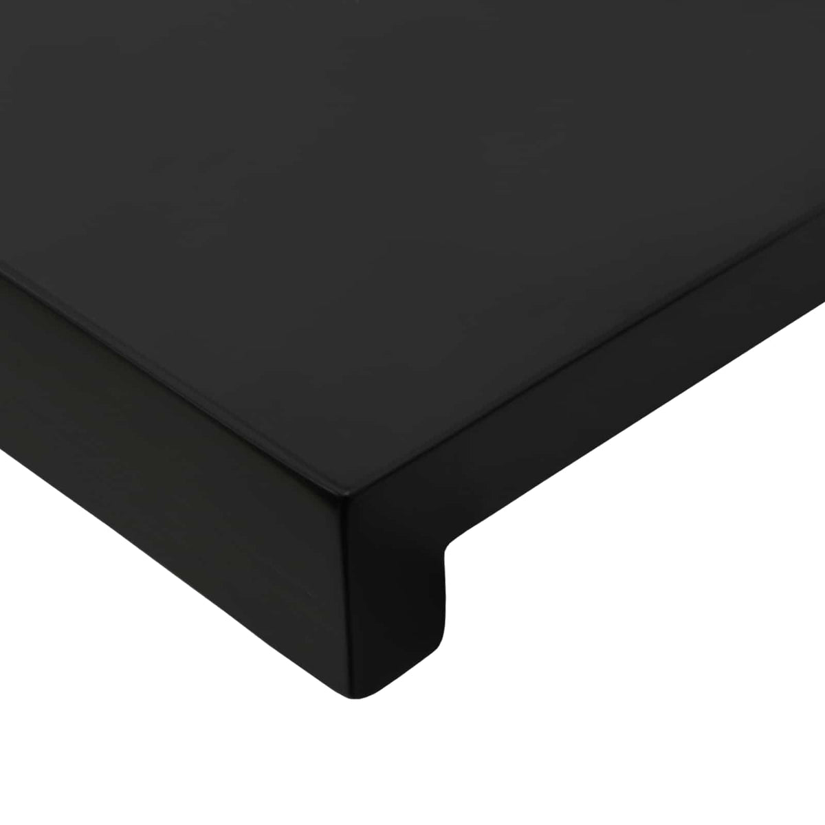 Prozorske klupice 2 kom. Crna 100 x 40 x 2 cm Čvrsto drvo bukve