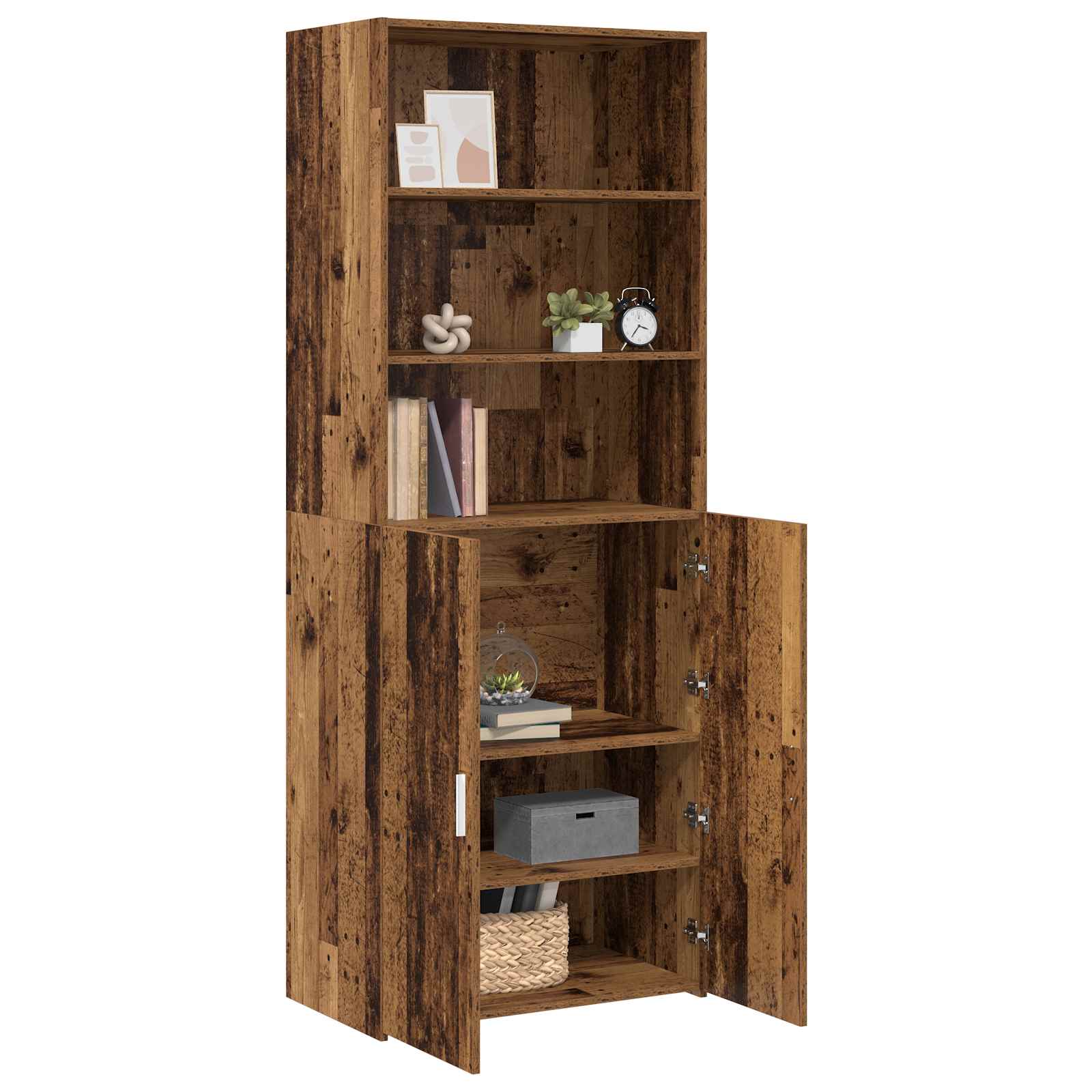 Highboard Staro drvo 70 x 42,5 x 185 cm Konstruirano drvo