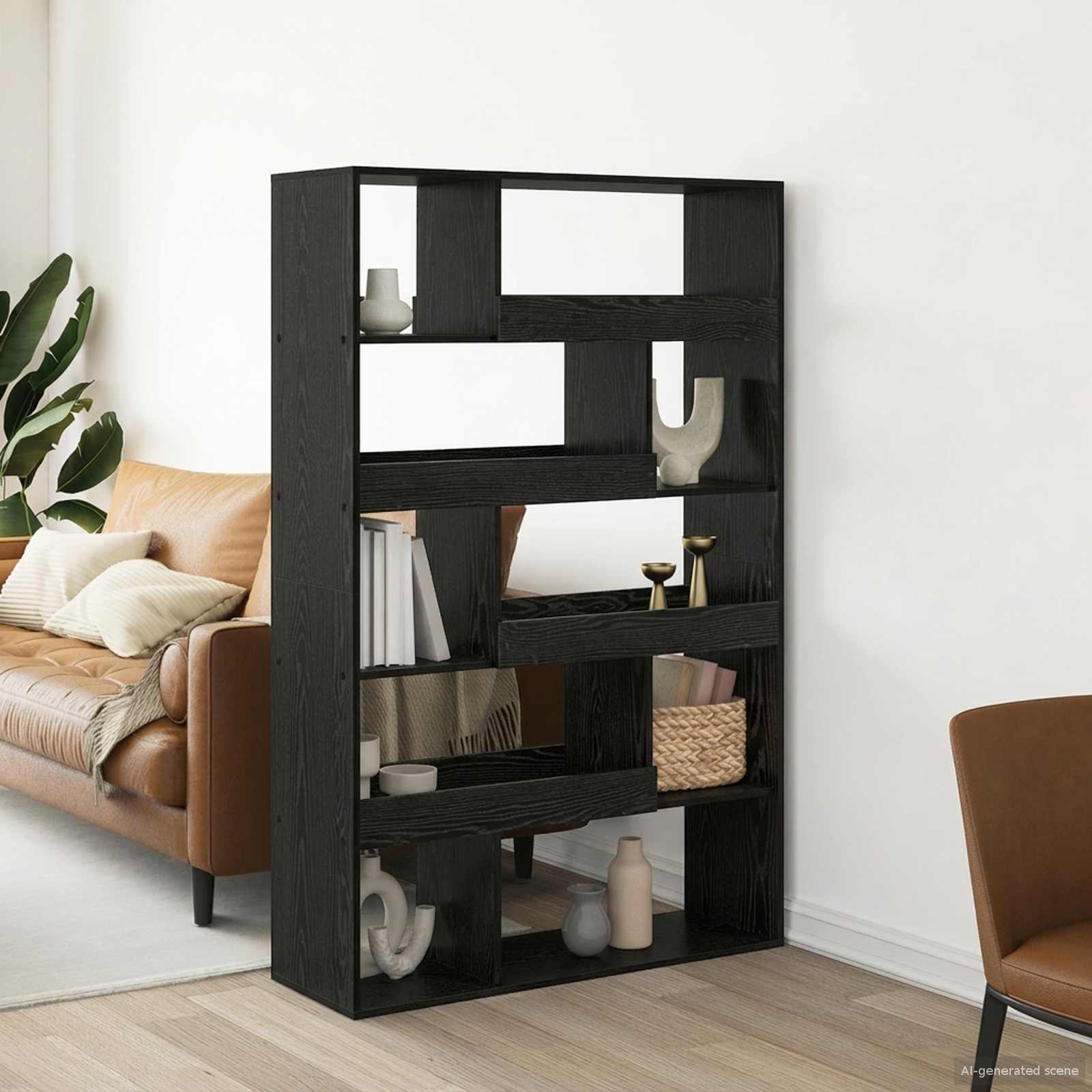 Polica za knjige Crni hrast 100 x 33 x 156,5 cm