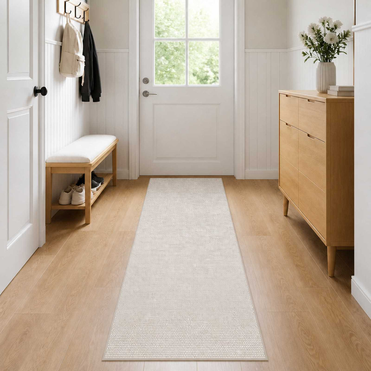 Tepih Krem 80 x 150 cm 100% poliester 3 mm Mogu se prati