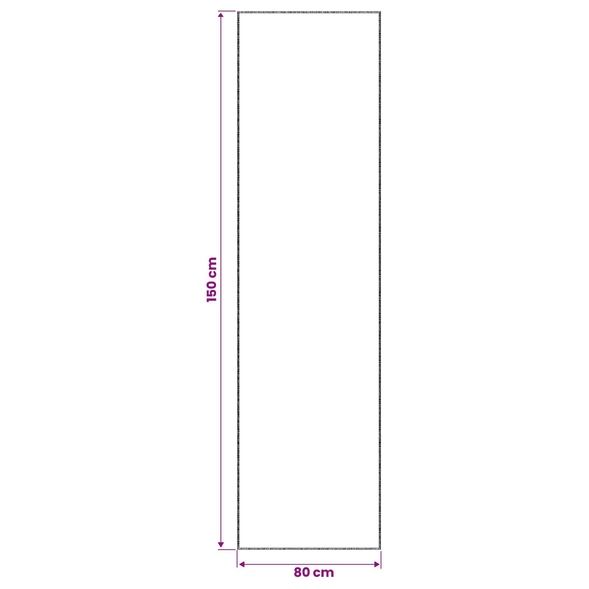 Tepih Krem 80 x 150 cm 100% poliester 3 mm Mogu se prati