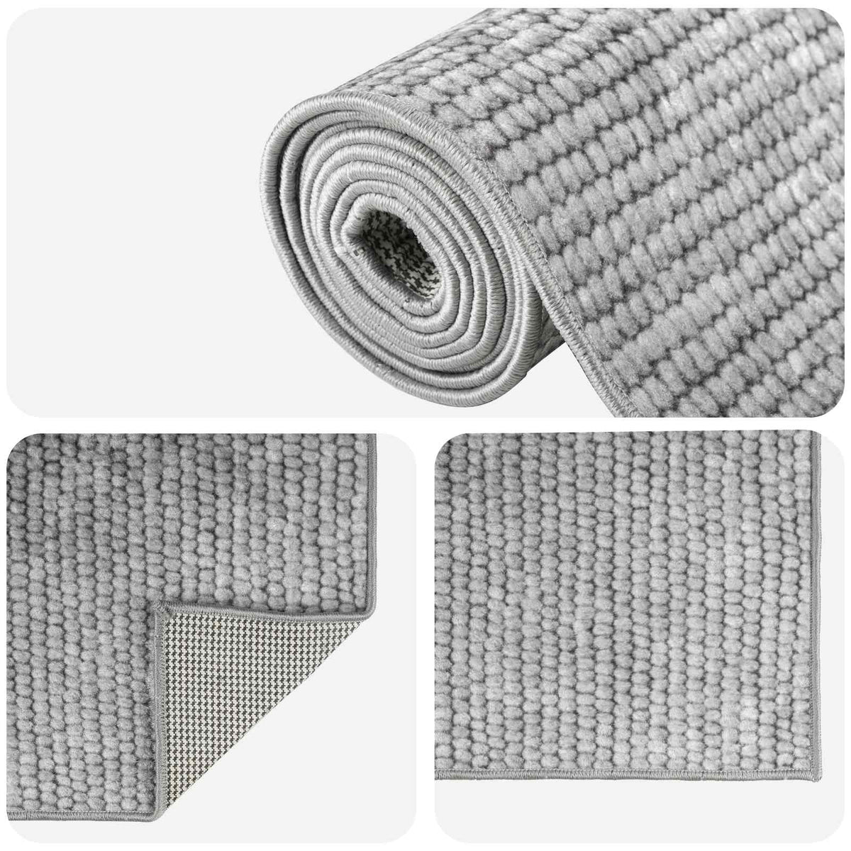 Tepih Siva 100 x 200 cm 100% poliester 3 mm Mogu se prati