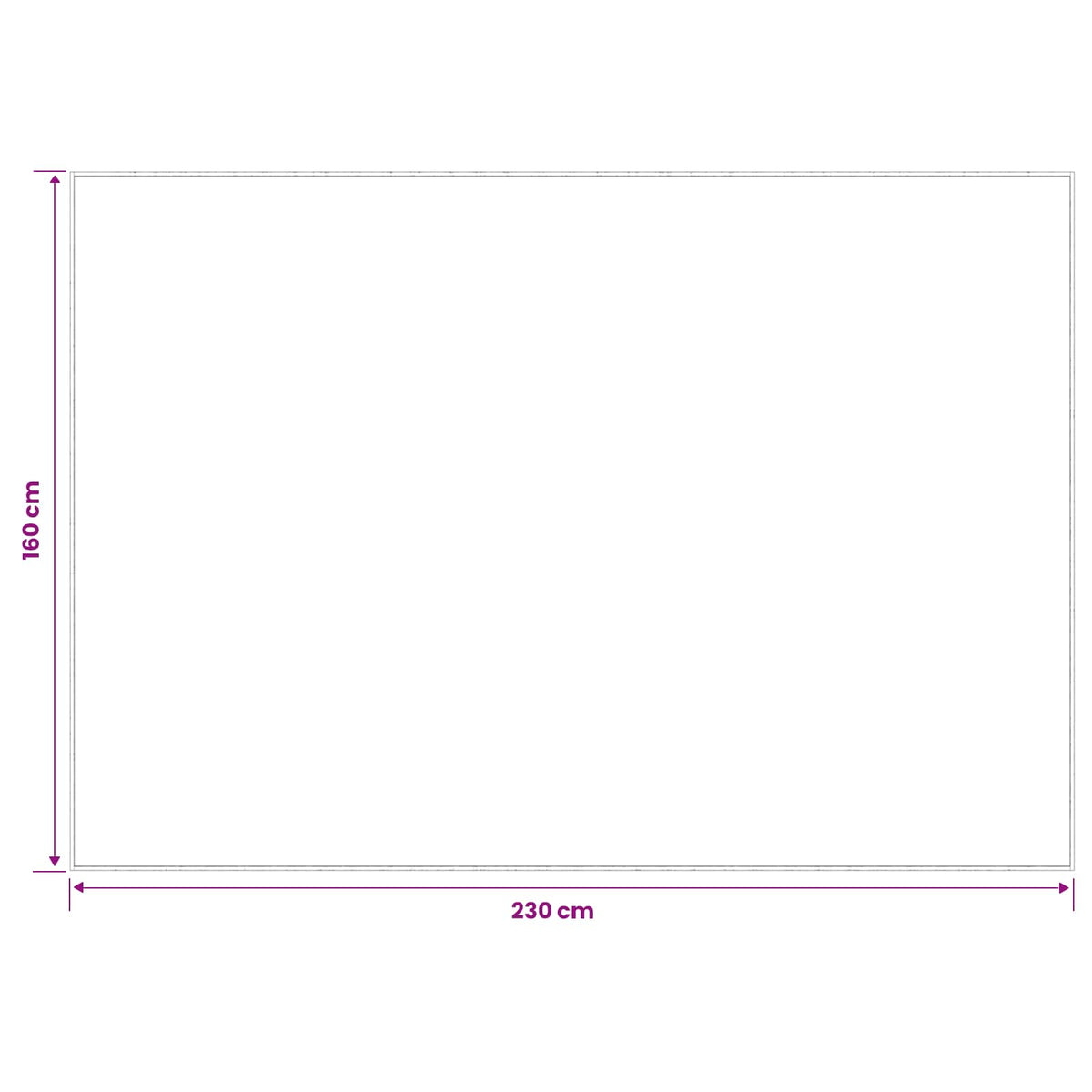 Tepih Siva 160 x 230 cm 100% poliester 3 mm Mogu se prati