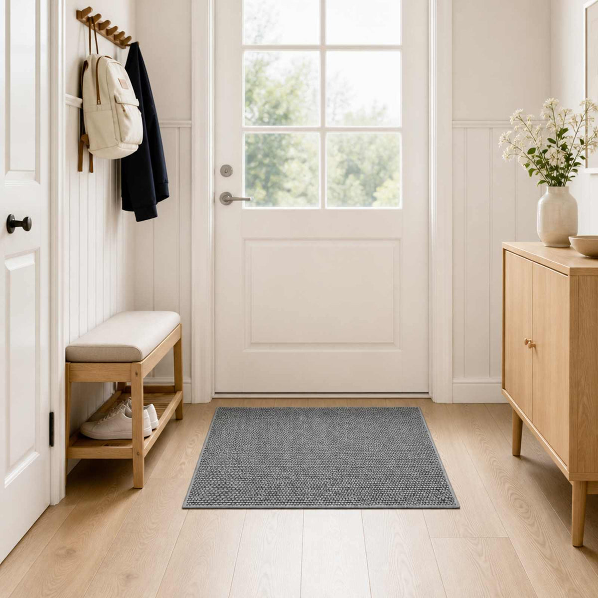 Tepih Antracit 100 x 100 cm 100% poliester 3 mm Mogu se prati