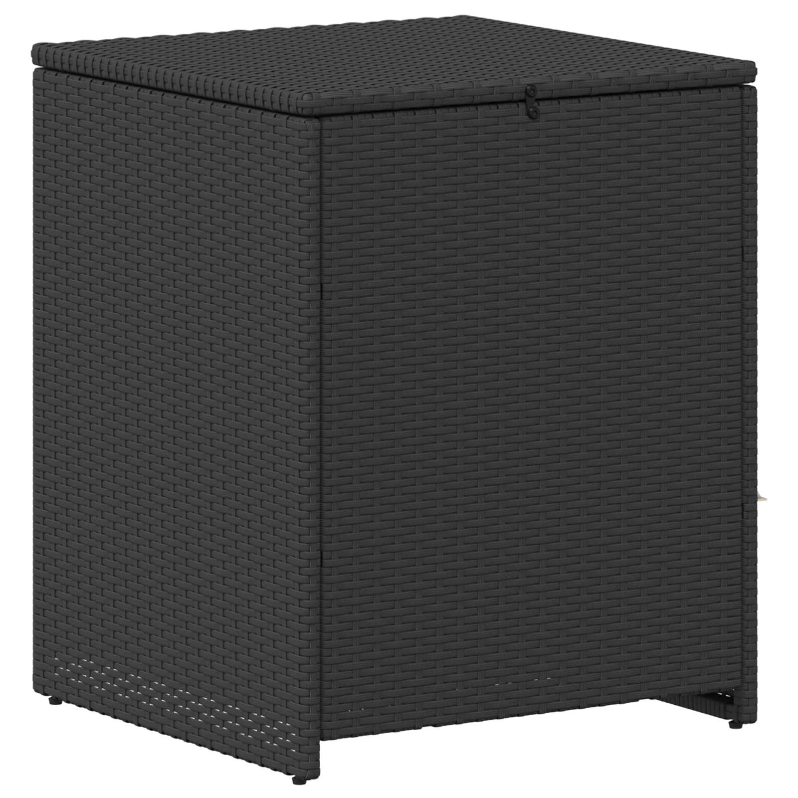 Set sofe 6 pcs 4-Broj sjedala Crna Poli Rattan i čelik