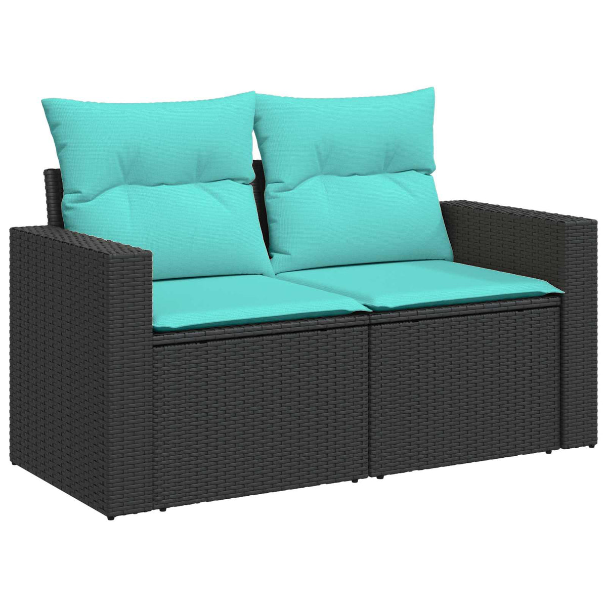 Set sofe 8 kom. Crna i Plava 55 x 55 x 37 cm