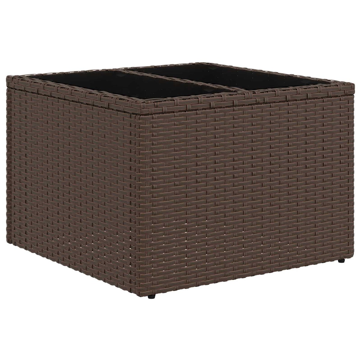 Set sofe 8 kom. Smeđa i krem bijela Poli Rattan i čelik