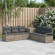 Set sofe 7 kom. Siva i tamno siva 120 x 62 x 69 cm