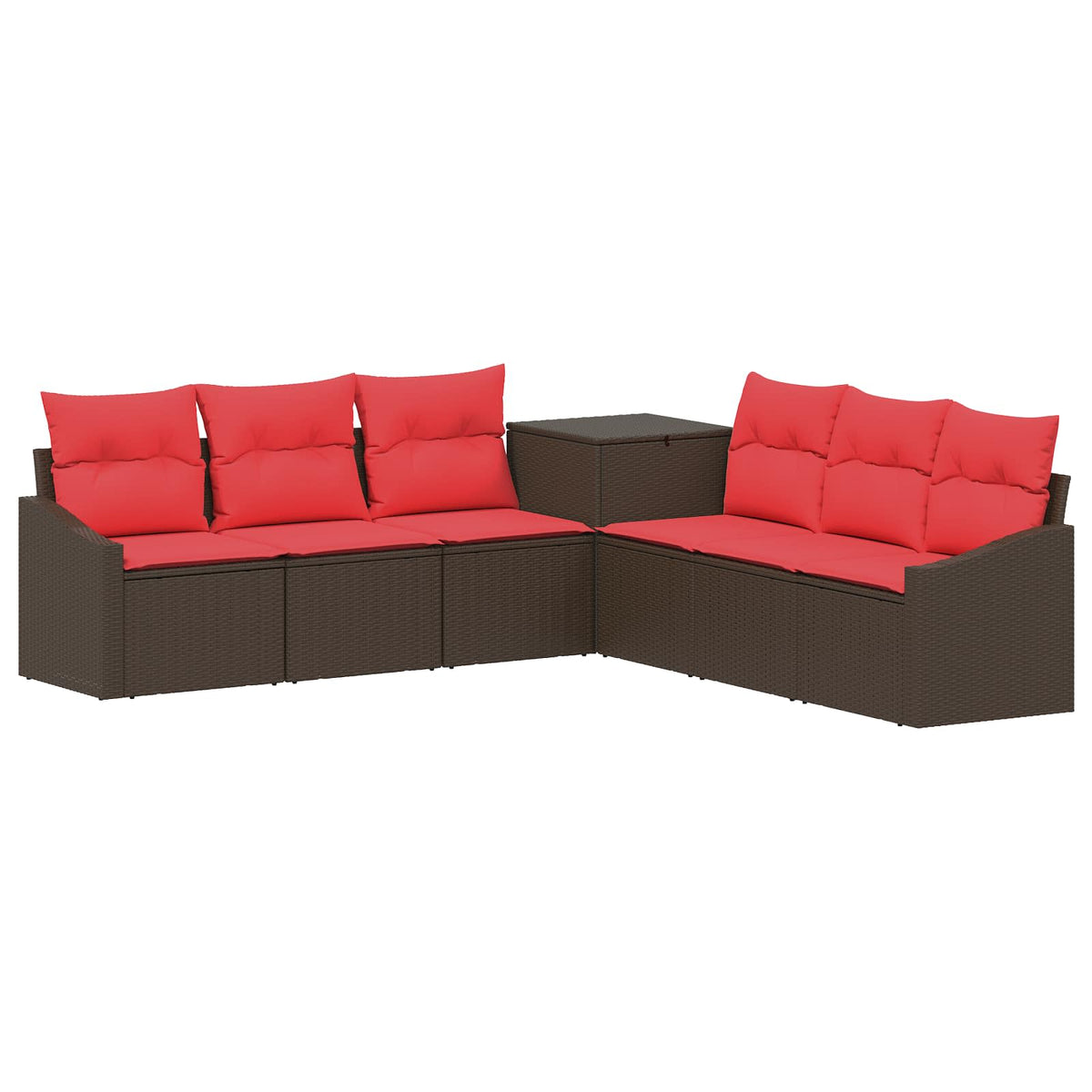 Set sofe 7 pcs Poli Rattan i čelik