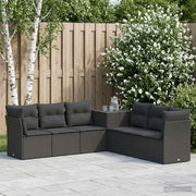 Set sofe 7 kom. Crna 234 x 234 x 85 cm Poli Rattan i čelik
