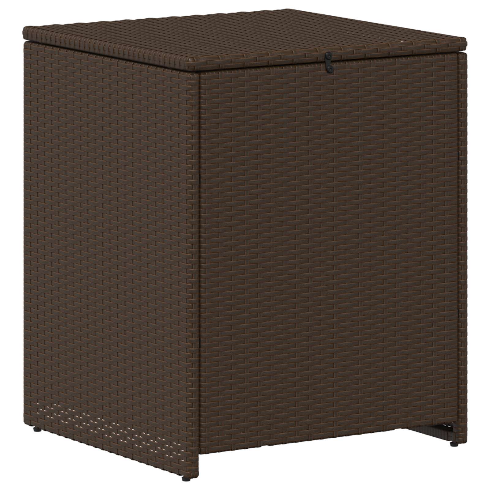Set sofe 7 pcs Smeđa i krem bijela Poli Rattan i čelik