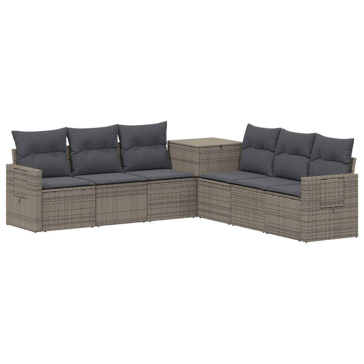 Set sofe 7 kom. Siva i tamno siva 234 x 234 x 85 cm