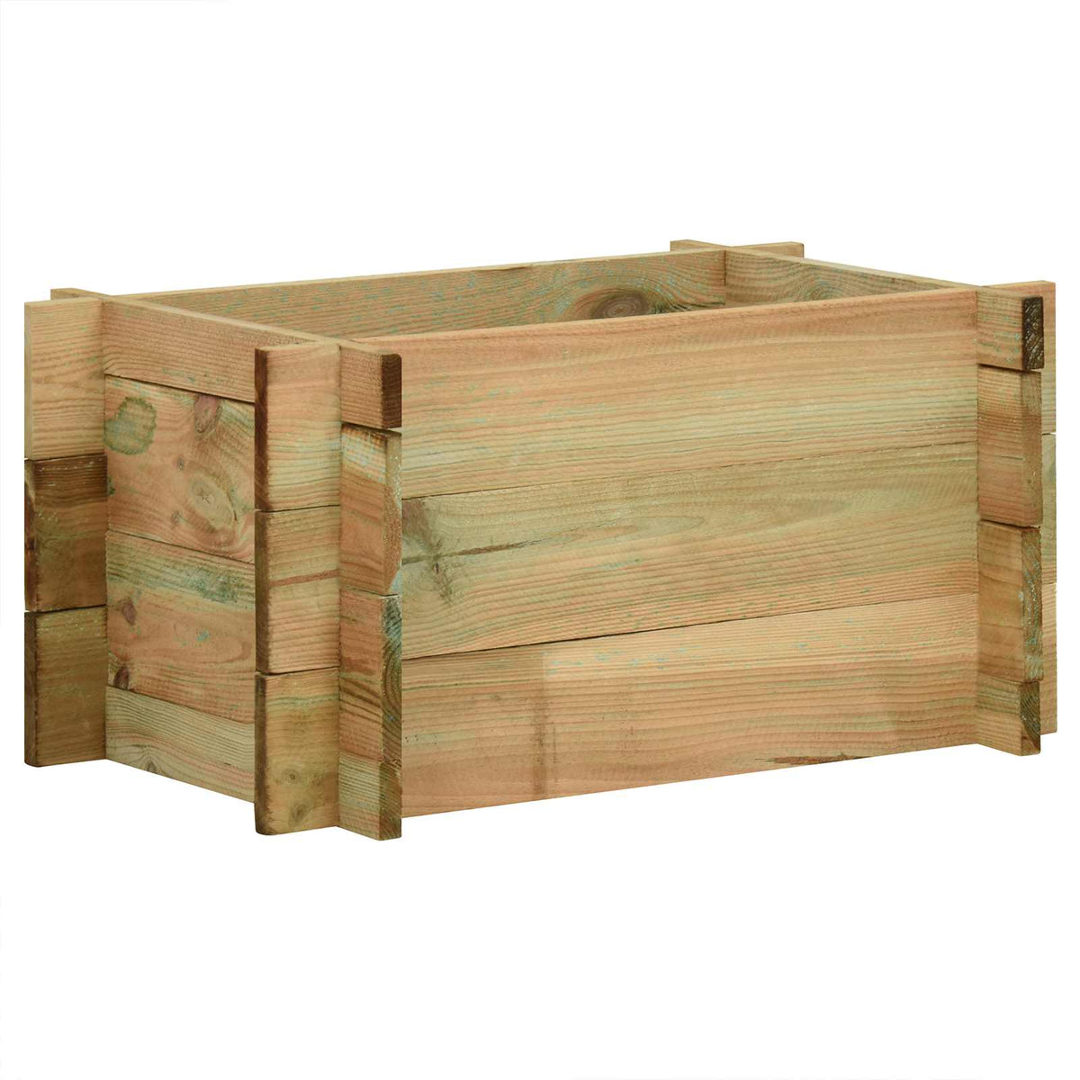Podignuti vrt za povrće Zelena 80 x 80 x 32 cm Masivna borovina