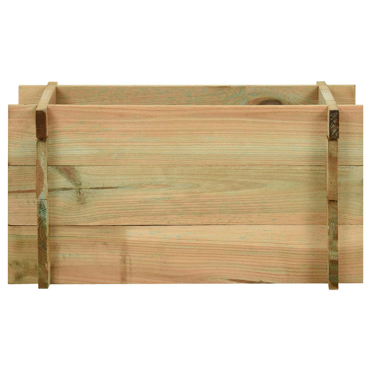 Podignuti vrt za povrće Zelena 80 x 80 x 32 cm Masivna borovina
