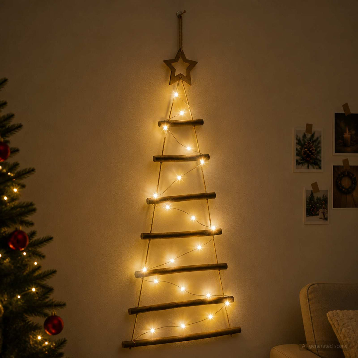 Visiće drvo za Božić 100 LED lampica Višebojno