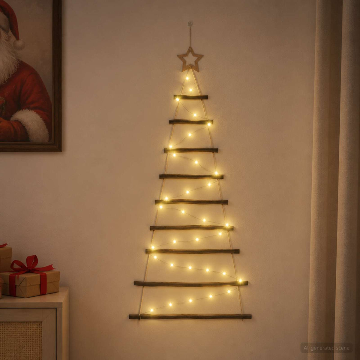 Visiće drvo za Božić 100 LED lampica Višebojno
