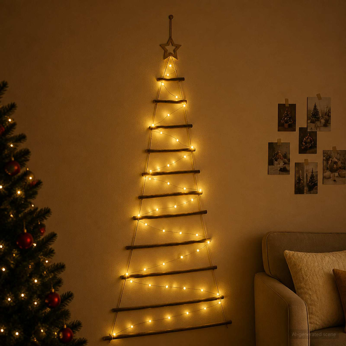 Visiće drvo za Božić 100 LED lampica Višebojno
