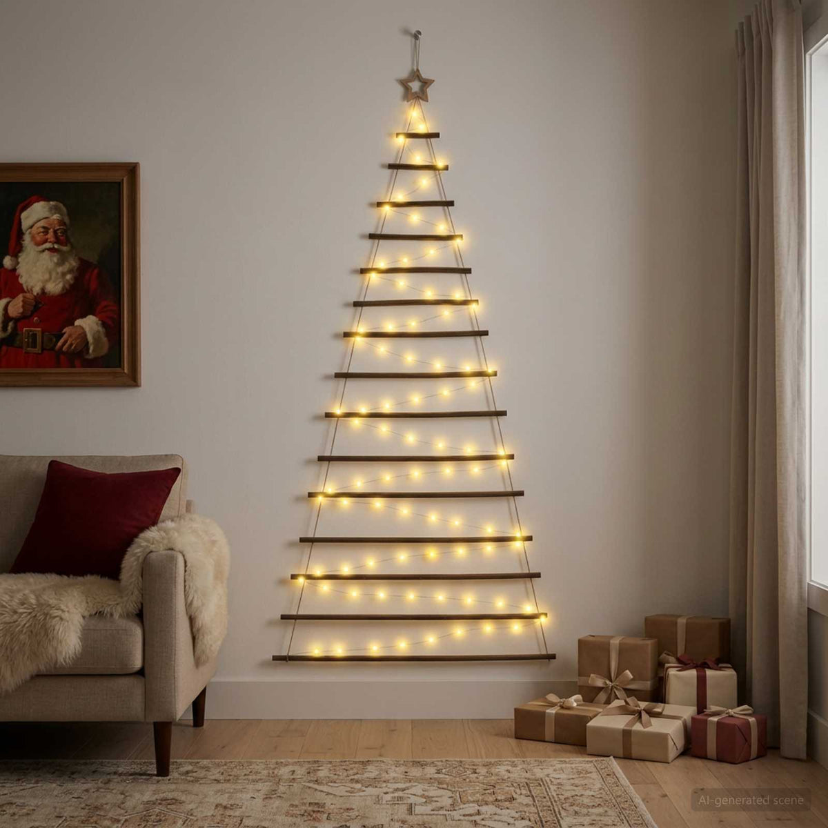 Visiće drvo za Božić 100 LED lampica Višebojno