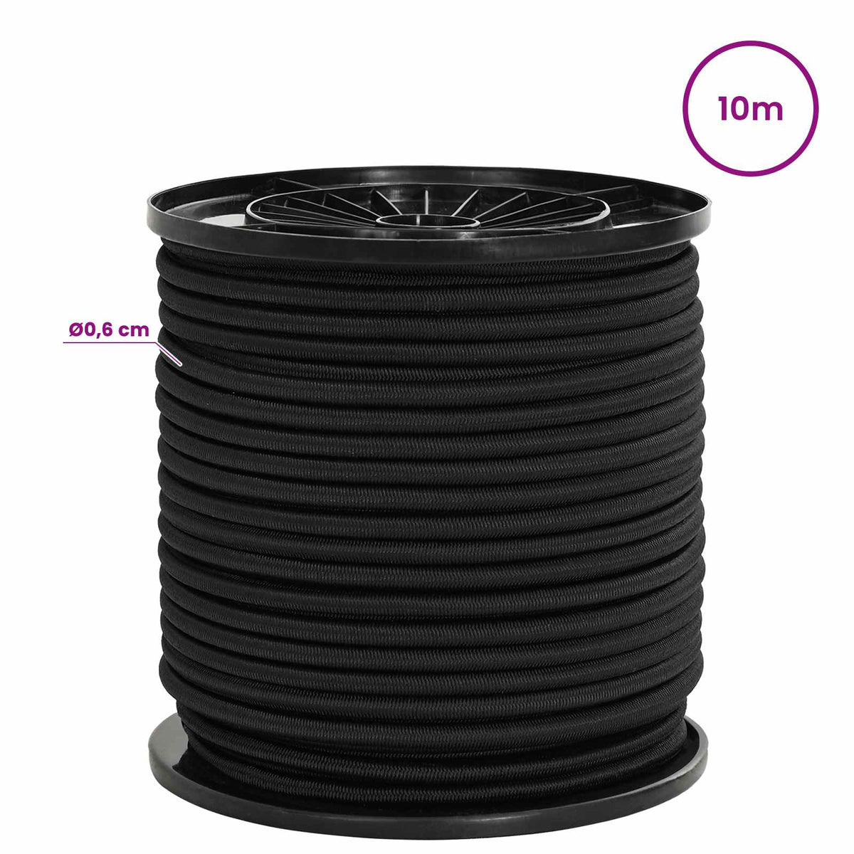 Bungee užadi 6 mm Crna PP i guma