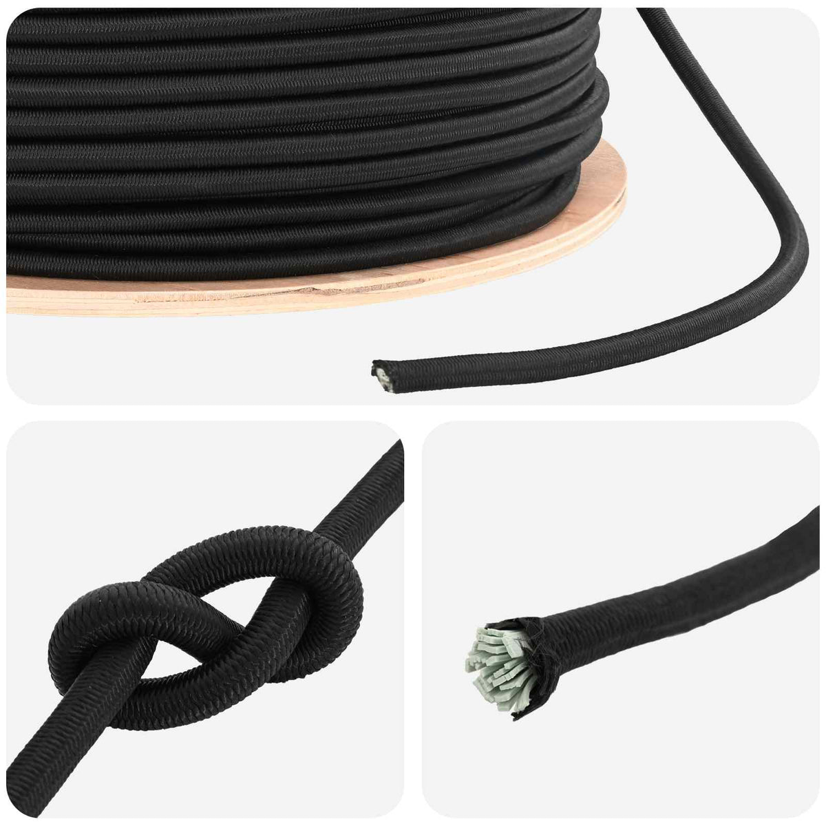Bungee užadi 10 mm Crna PP i guma