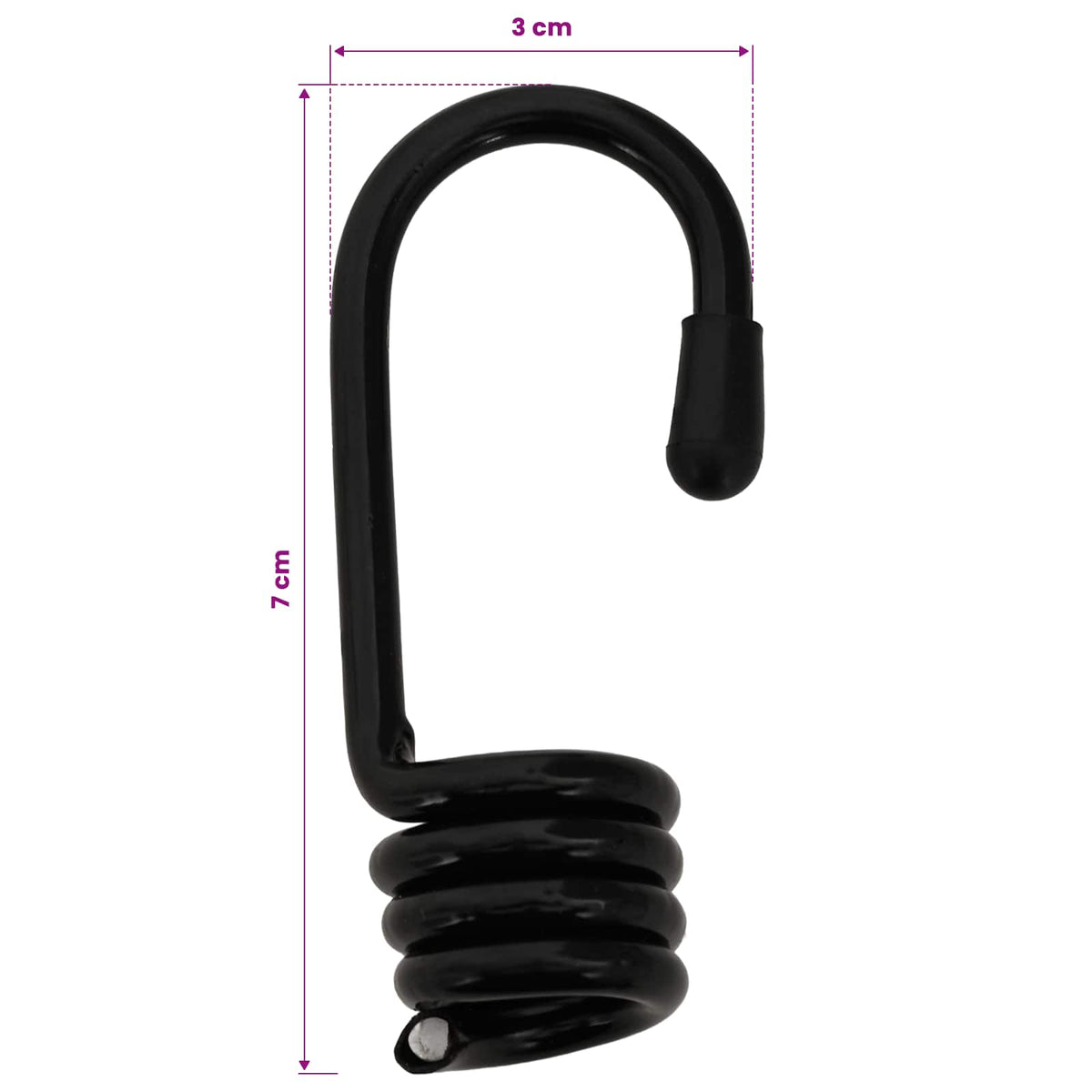 Bungee užadi s kukama 8 mm Crna PP i guma