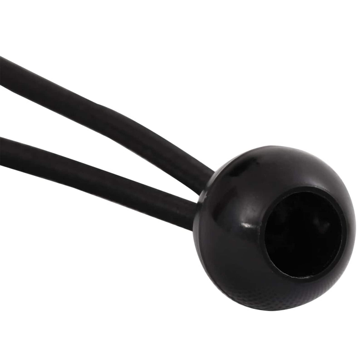 Bungee uže s lopticama Crna 4 mm x 22 cm Polipropilen