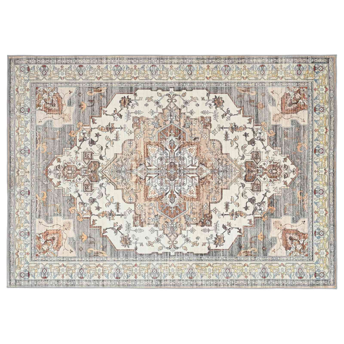 Tepih ORIZ Smeđa 240 x 340 cm 100% poliester