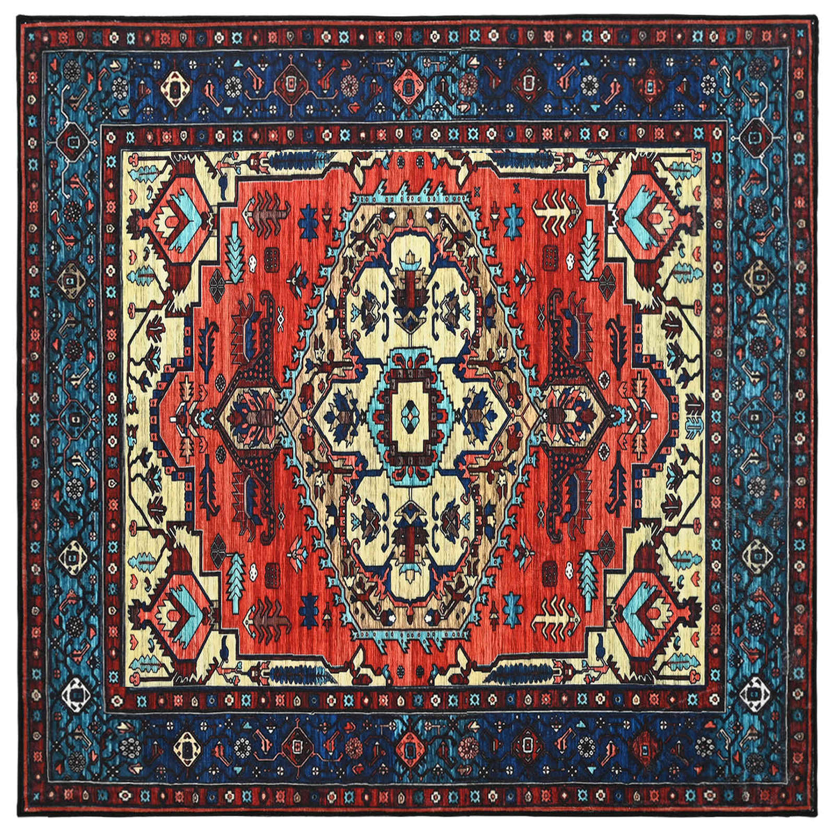 Tepih ORIZ Crvena 160 x 160 cm 100% poliester