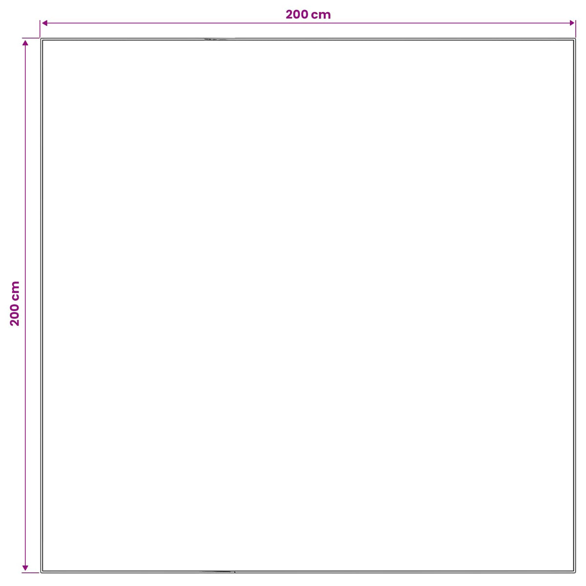 Tepih ORIZ Crvena 200 x 200 cm 100% poliester