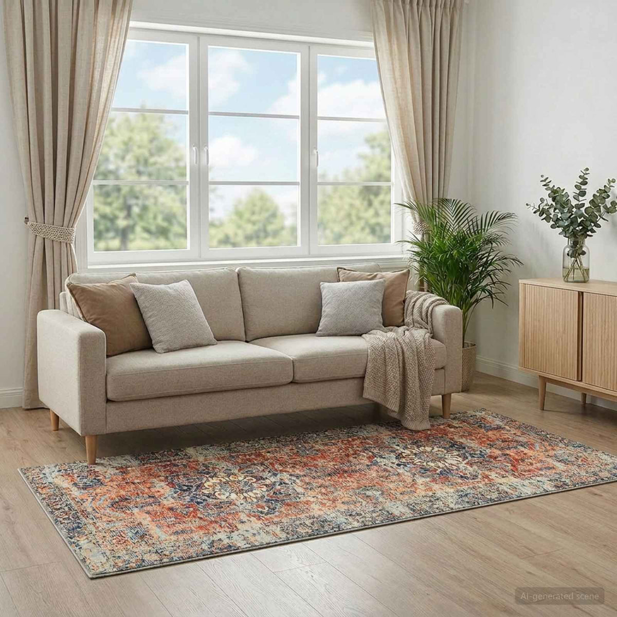 Tepih ORIZ Narančasta 80 x 200 cm 100% poliester