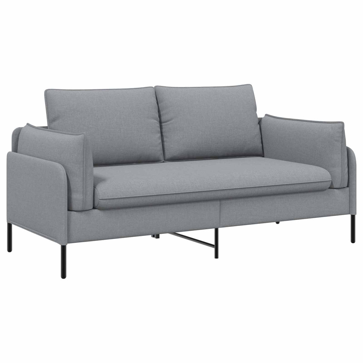 Sofa za dvije osobe Svjetlosiva 188 x 81 x 89 cm Tkanina