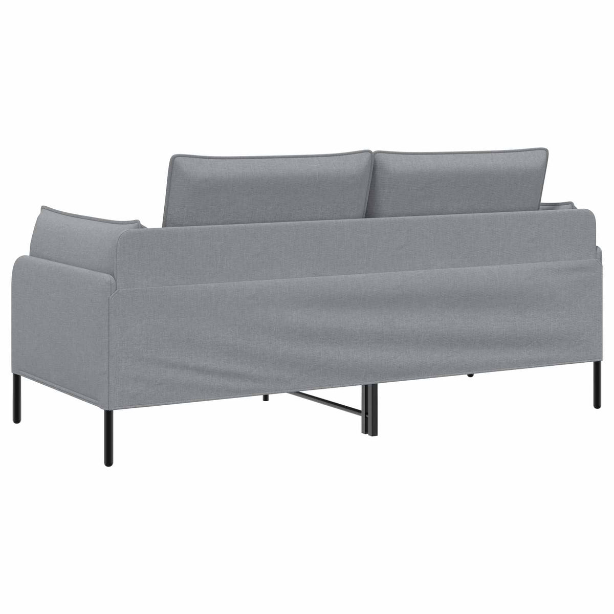 Sofa za dvije osobe Svjetlosiva 188 x 81 x 89 cm Tkanina