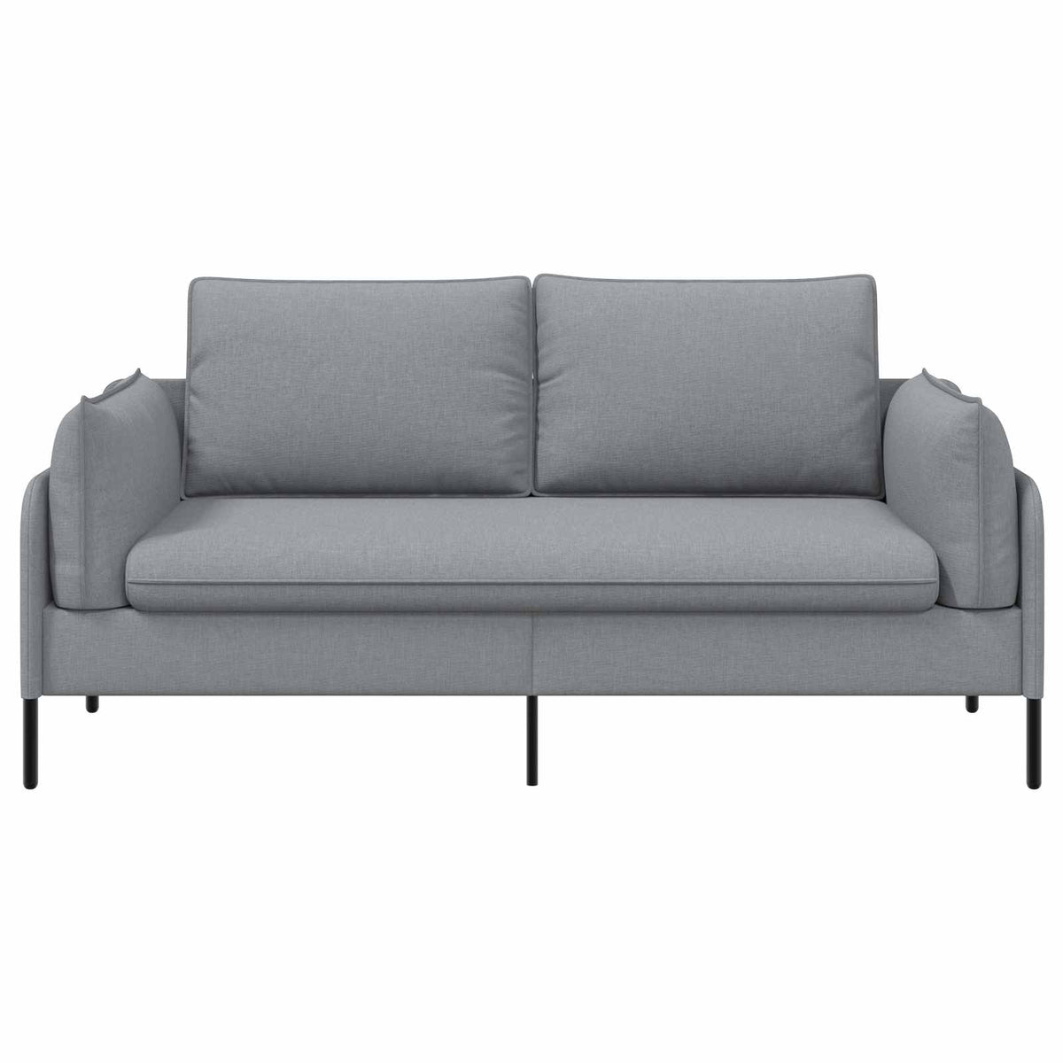 Sofa za dvije osobe Svjetlosiva 188 x 81 x 89 cm Tkanina